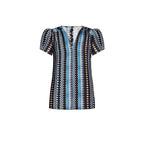 Turquoise Polyester Blouse