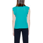 Bicolor Polyester Blouse