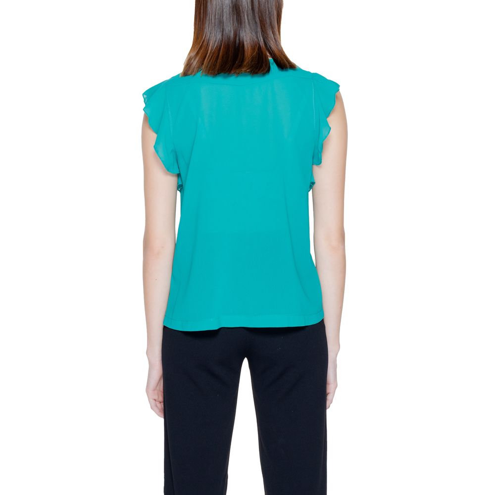 Bicolor Polyester Blouse
