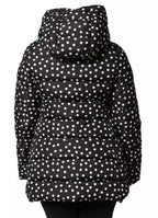 Black Polyester Hooded Reversible Jacket
