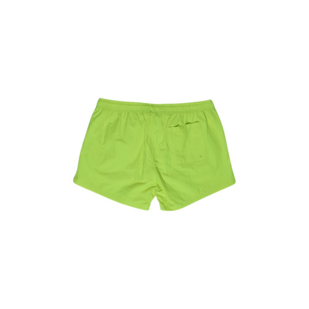 Yellow Polyester Swim Shorts