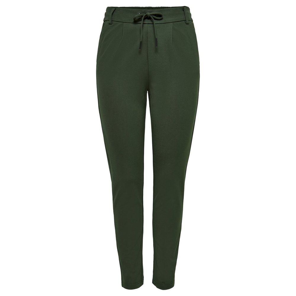 Green Viscose Casual Pants