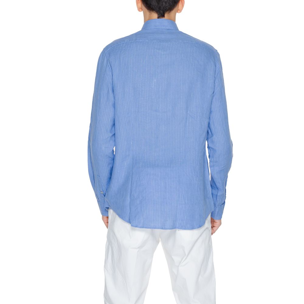 Blue Linen Dress Shirt