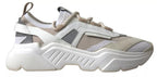 White Beige Leather Sport DAYMASTER Shoes Sneakers