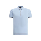 Blue Cotton Polo Shirt
