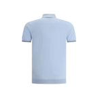 Blue Cotton Polo Shirt