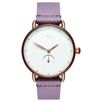 Multicolor Leather Dress Watch