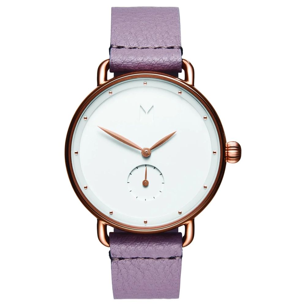 Multicolor Leather Dress Watch