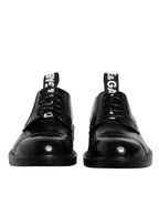 Black Patent Leather Derby Lace Up Formal Dress Shoes