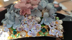 Gold Crystal Purple Hortensia Headband Crown Diadem