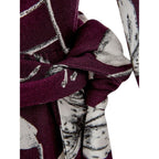 Purple Viscose Casual Dress