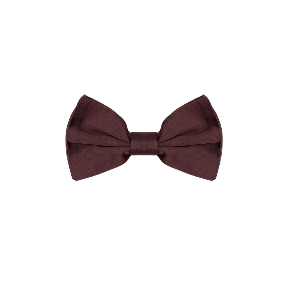 Burgundy Silk Bowtie