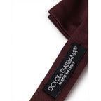 Burgundy Silk Bowtie