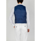 Blue Polyester Waistcoat