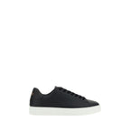Black Calf Leather Bos Taurus Low Top Sneakers