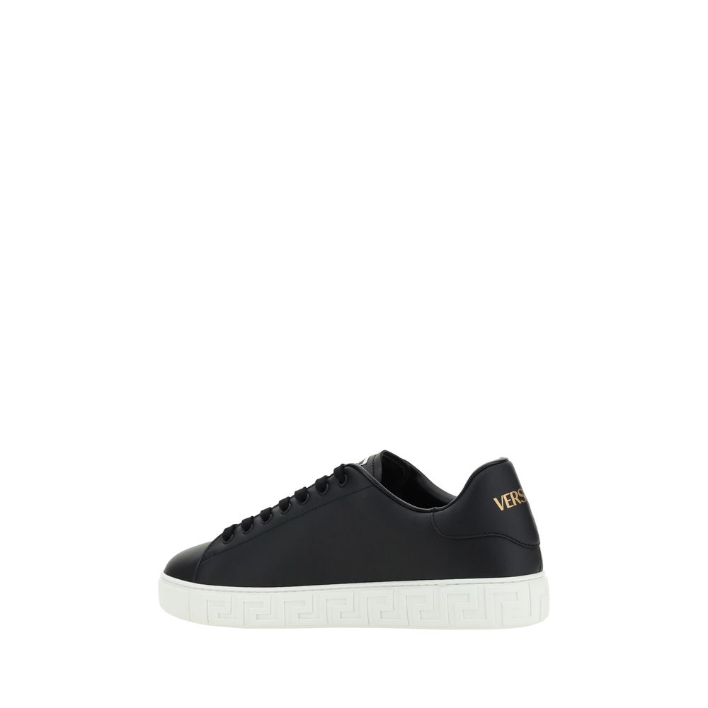 Black Calf Leather Bos Taurus Low Top Sneakers