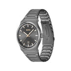 Gray Stainless Steel Dress Watch