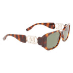 Brown Injected Sunglasses