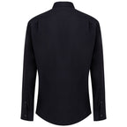 Navy Blue Cotton Dress Shirt