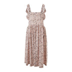 Pink Acetate Casual Dress