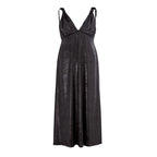 Black Polyester Cocktail Dress