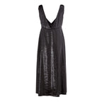 Black Polyester Cocktail Dress
