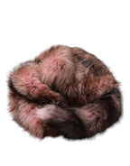 Pink Frost Fox Fur Neck Warmer Winter Scarf