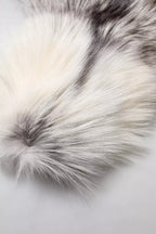 White Fox Fur Neck Wrap Warmer Winter Scarf