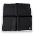 Black Crown Logo Square Handkerchief Scarf