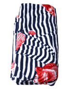 Multicolor Stripes Seashells Beach Towel