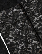 Black Floral Lace Whole Head Wrap Hat