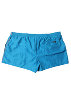 Turquoise Logo Beachwear Shorts 2Pc Swimwear