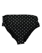 Black Polka Dot Swimsuit Bikini Bottom Swimwear
