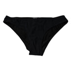 Black Nylon Stretch Mid Waist Panty Underwear