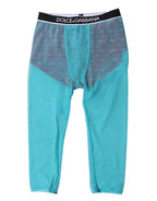 Blue Fuchsia Logo Lingerie Cropped Underwear