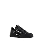 Black Leather VL7N Sneakers