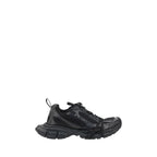 Black Polyethylene Athletic Sneakers