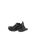 Black Polyethylene Athletic Sneakers