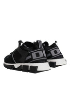 Black Mesh Sorrento Trekking Sneakers Shoes