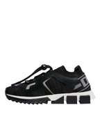 Black Mesh Sorrento Trekking Sneakers Shoes