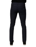 Dark Blue Cotton Stretch Skinny Denim Jeans