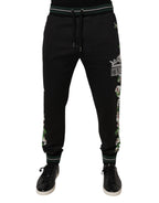 Black Floral King Men Jogger Sweatpants Pants