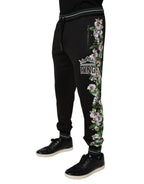Black Floral King Men Jogger Sweatpants Pants