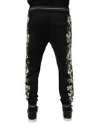 Black Floral King Men Jogger Sweatpants Pants