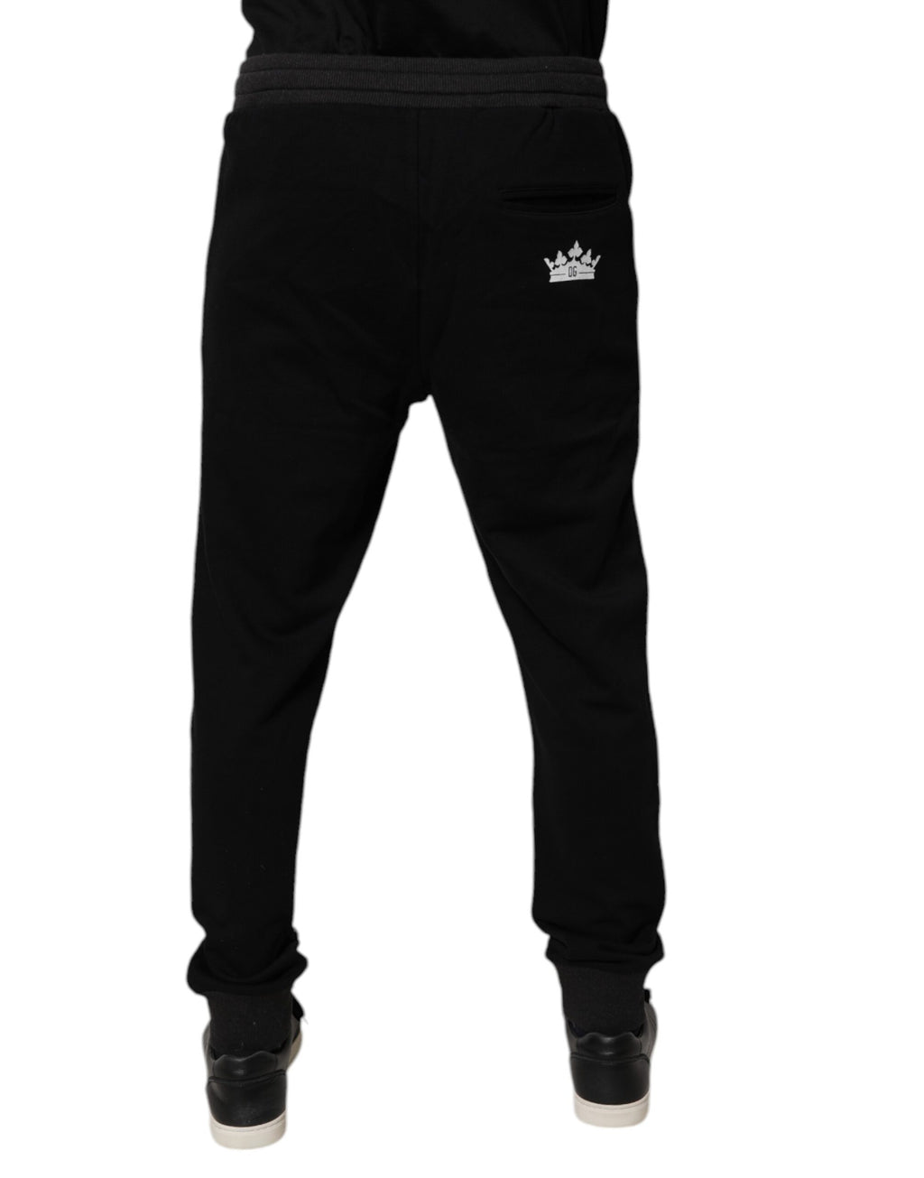 Black Logo Men Jogger Cotton Sweatpants Pants