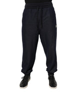 Black Jacquard Jogger Men Sweatpants Pants