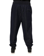 Black Jacquard Jogger Men Sweatpants Pants