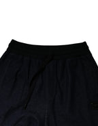 Black Jacquard Jogger Men Sweatpants Pants