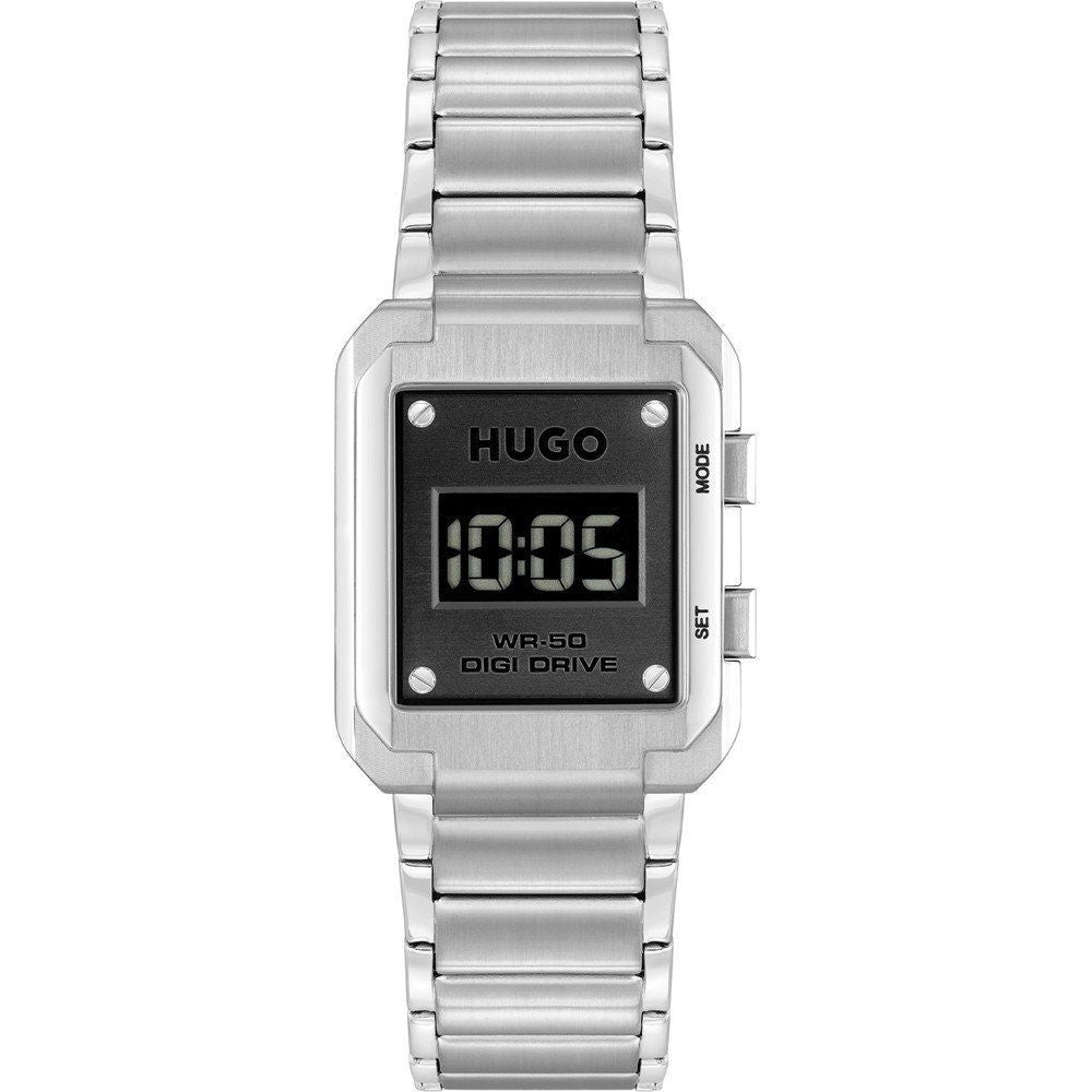 Silver Stainless Steel Digital Watch