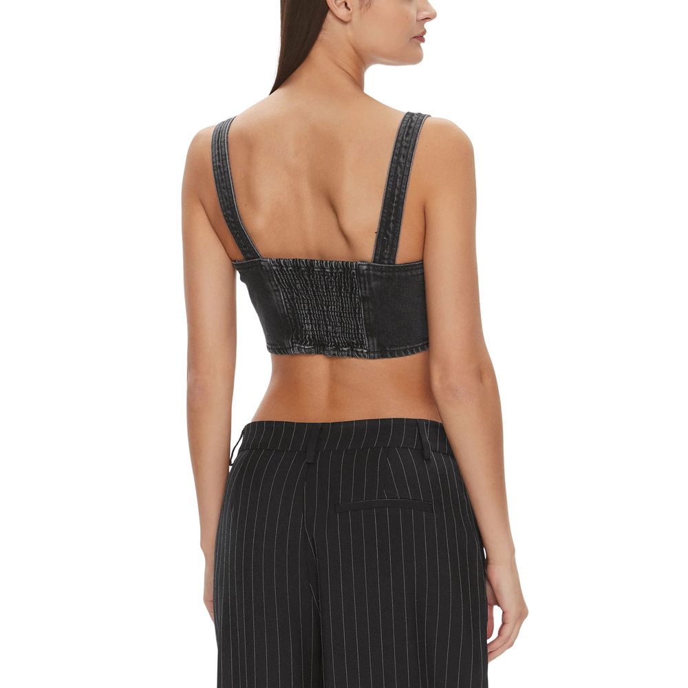 Black Recycled Cotton Top